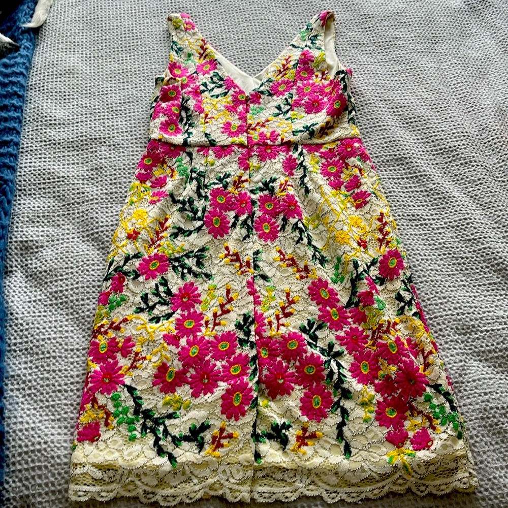 Moulinette Soeurs/Anthropologie Lace Floral Dress - Picture 2 of 3